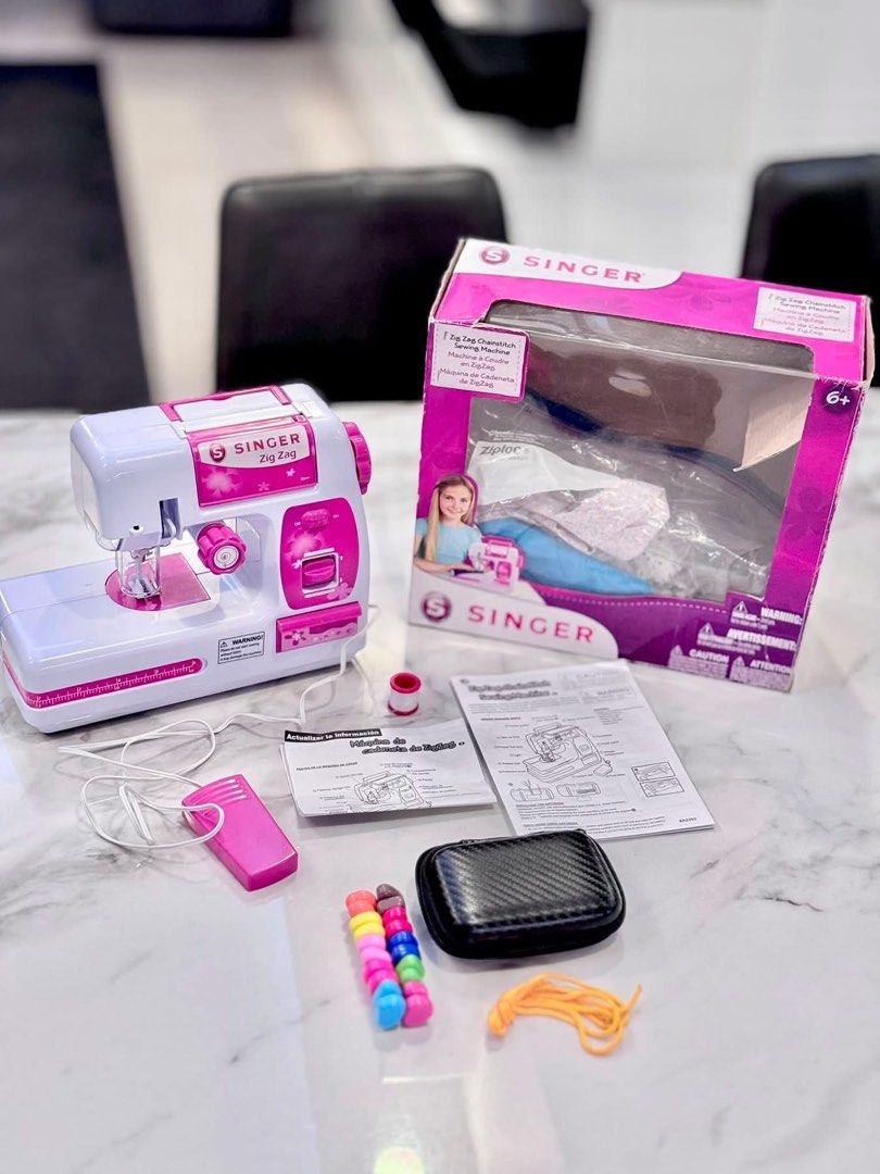 Singer A2207 Zig Zag Kids Sewing Machine (Category: Craft Supplies & Tools) located in Manila. Submitted by kmarie15 (Listing ID 1441935854, Image 1). Description: •Bought in the US- Pina check n kc it stopped working kaso wala sa pinas ung parts na need lol •Pwede for display nalang or if you know a repair place hopefully maka order ng parts internationally- ❗️I removed the needle sa box (All parts, box and manual inside).