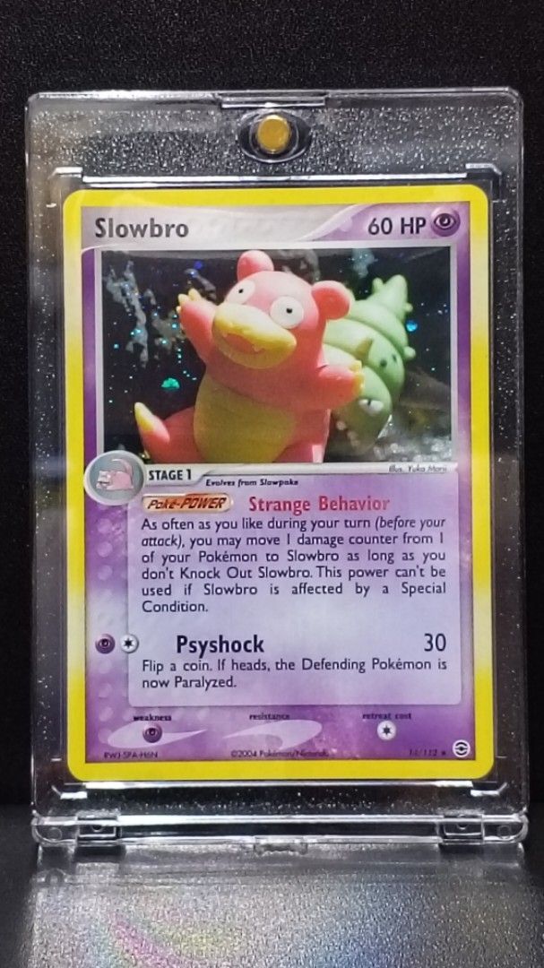 Vintage Pokemon Slowbro #14 - Yuka Morii (Category: Figurines & Statues) located in Paranaque City. Submitted by limitedrun (Listing ID 1441851386, Image 1). Description: Condition: Near Mint - LP Item Location: Parañaque City PAYMENT: •Bank deposit - BPI, GCash,Maya, GoTyme SHIPPING: •LBC, Grab Express, Lalamove (buyer shoulders shipping fee).