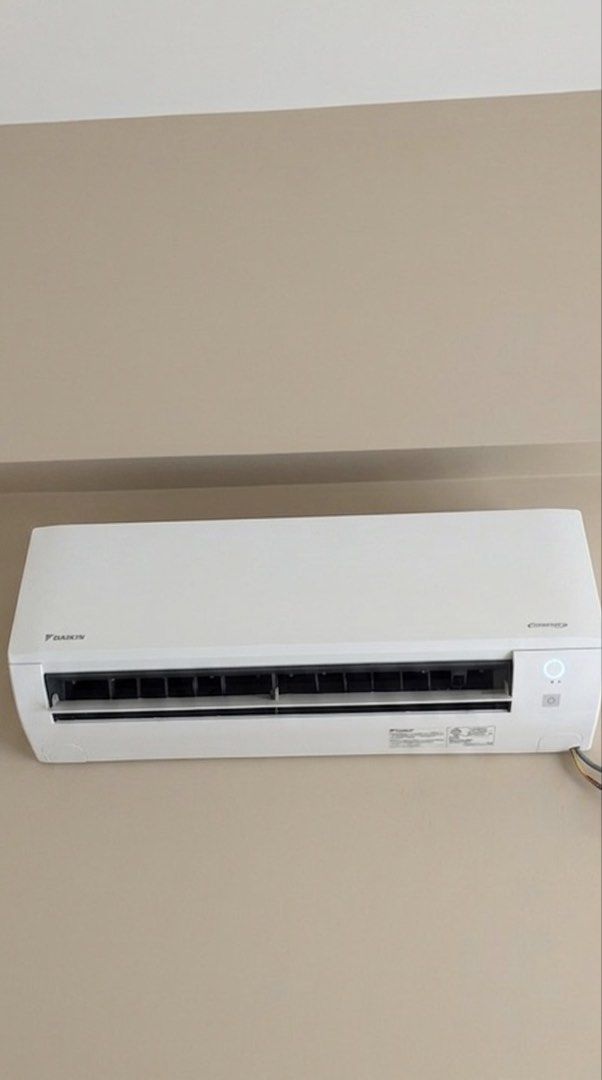 [RUSH] Split aircon - Daikin Queen 1.5hp Full DC inverter (Category: Air Conditioning and Heating) located in Quezon City. Submitted by declutternami (Listing ID 1441967810, Image 1). Description: [RUSH SALE] [ Moving out sale] Daikin Queen model ftkc35ava - Used for only 1 year - recently deep cleaned worth 3000 - full dc inverter split type Free - L square - pvc pipe - Circuit breaker Nakakabit pa sa wall. Direct owner Rfs: Hindi pwede sa condo