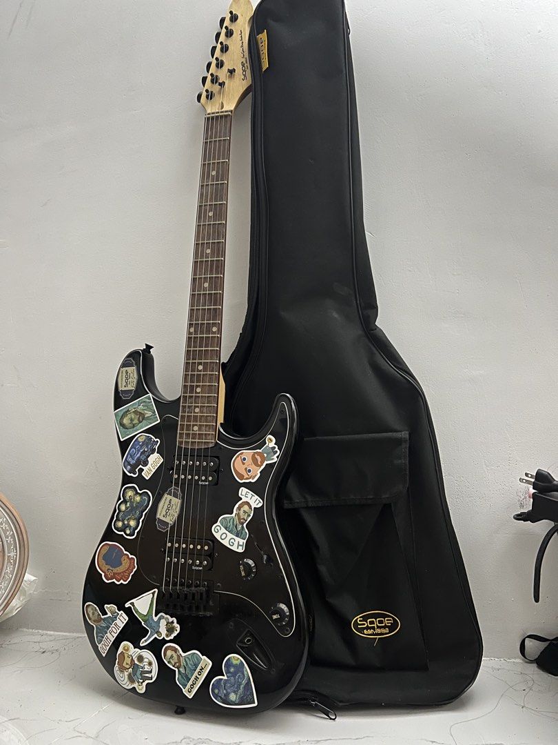 Sqoe Stratocaster Electric Guitar (Category: Musical Instruments) located in Angeles City. Submitted by bella_earth (Listing ID 1441830544, Image 1). Description: Sqoe Stratocaster Electric Guitar 🎸 Lady owned Excellent condition, makinis at walang gasgas. Fully functional, maayos ang tunog at playability. Well-maintained and ready to use. RFS: Not being used anymore. Slightly negotiable PM for more details and photos. .