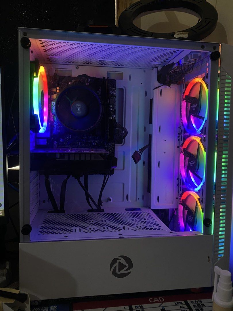 SYSTEM UNIT ONLY (Category: Desktops) located in Manila. Submitted by aleowhahaha (Listing ID 1441897748, Image 3). Description: System unit only 14k negotiable *AMD Ryzen 5 4600G * NVIDIA GTX 750 * BIOSTAR B450M Motherboard * 8GB DDR4 3200MHz RAM * 512GB Whalekom SSD * YGT TOP ONE 750W PSU * InPlay Meteor O3 White Case * 4x RGB Fans * NexIon GL-120 Cooler (sold separately) hailan 75hz Logitech Logitech G Pro X Superlight Red Dragon microphone.