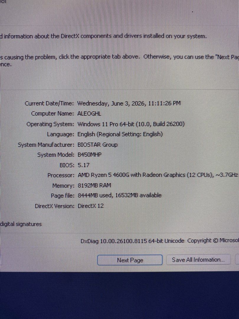 SYSTEM UNIT ONLY (Category: Desktops) located in Manila. Submitted by aleowhahaha (Listing ID 1441897748, Image 2). Description: System unit only 14k negotiable *AMD Ryzen 5 4600G * NVIDIA GTX 750 * BIOSTAR B450M Motherboard * 8GB DDR4 3200MHz RAM * 512GB Whalekom SSD * YGT TOP ONE 750W PSU * InPlay Meteor O3 White Case * 4x RGB Fans * NexIon GL-120 Cooler (sold separately) hailan 75hz Logitech Logitech G Pro X Superlight Red Dragon microphone.