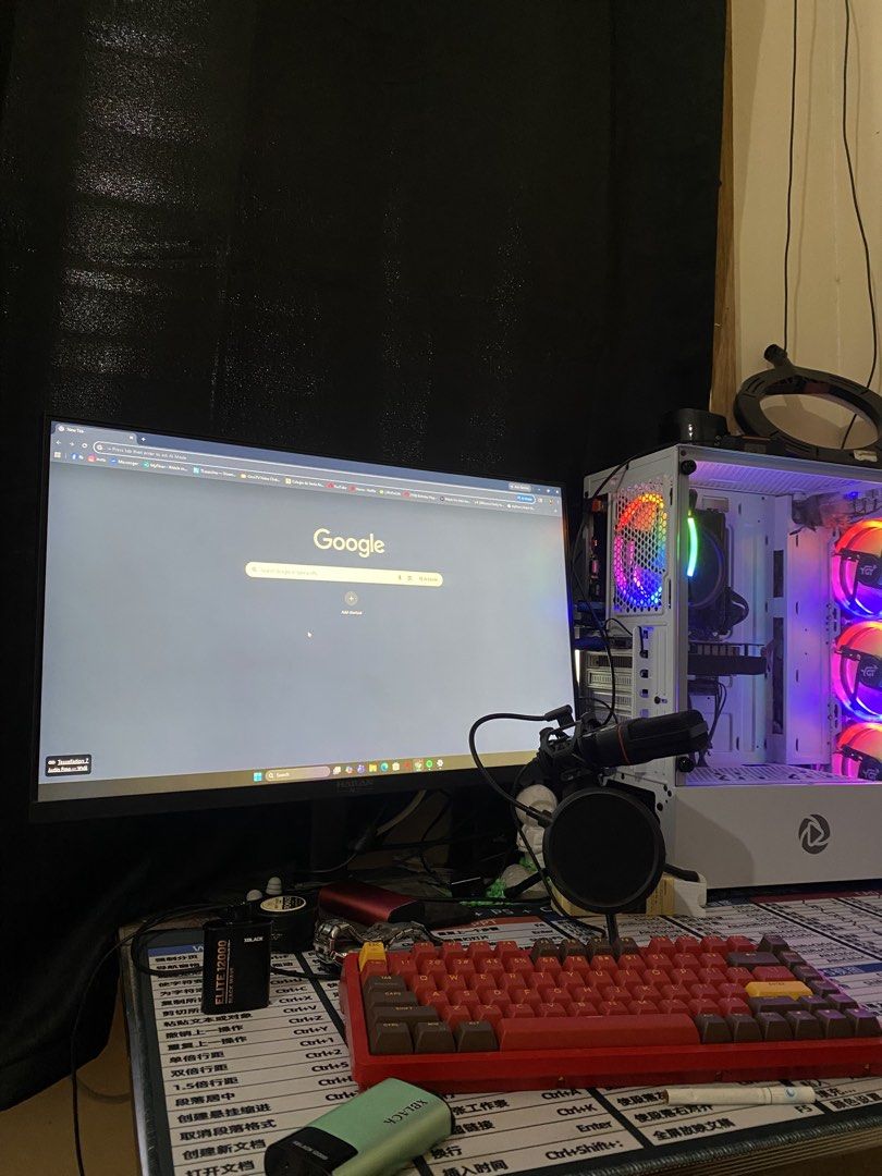 SYSTEM UNIT ONLY (Category: Desktops) located in Manila. Submitted by aleowhahaha (Listing ID 1441897748, Image 1). Description: System unit only 14k negotiable *AMD Ryzen 5 4600G * NVIDIA GTX 750 * BIOSTAR B450M Motherboard * 8GB DDR4 3200MHz RAM * 512GB Whalekom SSD * YGT TOP ONE 750W PSU * InPlay Meteor O3 White Case * 4x RGB Fans * NexIon GL-120 Cooler (sold separately) hailan 75hz Logitech Logitech G Pro X Superlight Red Dragon microphone.