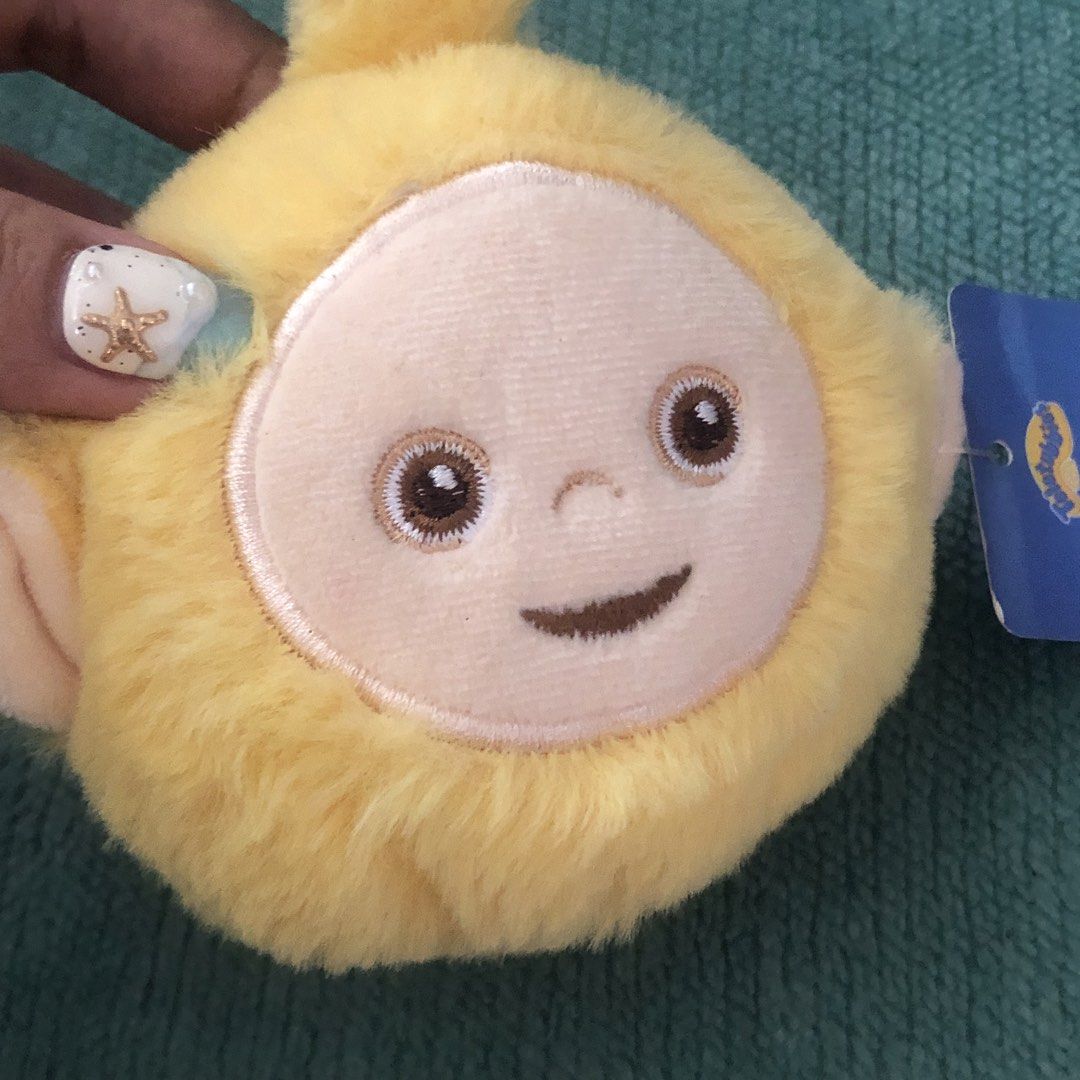 TELETUBBIES PLUSH CHARM (Category: Plushies & Soft Toys) located in Quezon City. Submitted by kitsune.treasures (Listing ID 1441891120, Image 2). Description: *First to pay policy! *1 day reservation only. Failure to pay on time, auto cancel. 📍Quezon City * MOD: J&T | Lalamove * MOP: GCASH | BPI 📦ON HAND AND READY TO SHIP CONDITION: WHAT YOU SEE IS WHAT YOU GET. Dimensions: Kindly check the photos for the actual measurements. Please check all t
