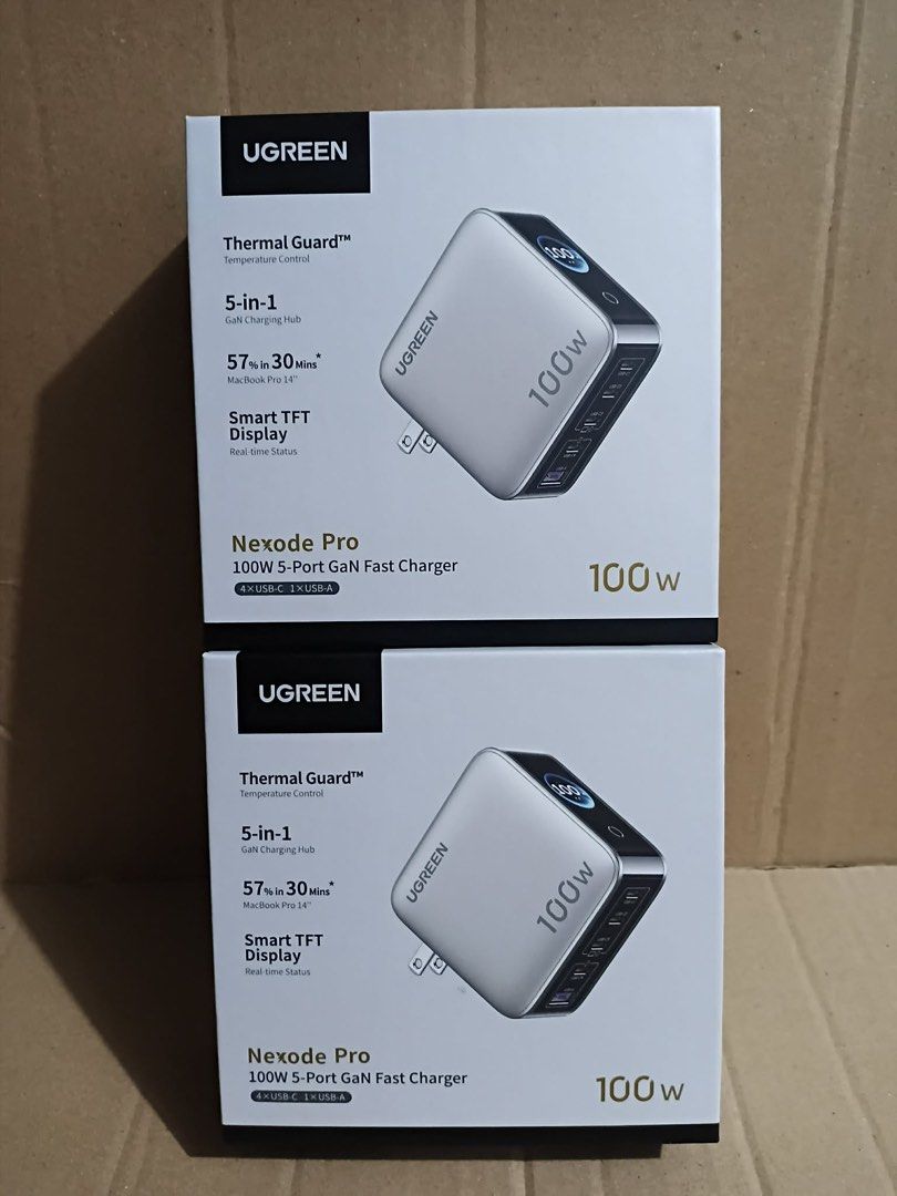 UGREEN 100w Nexode GaN Fast Charger 4 Type-C 1 USB (Category: Chargers & Cables) located in Manila. Submitted by mxrx_ (Listing ID 1441924652, Image 3). Description: .