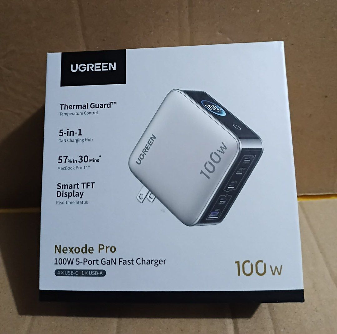 UGREEN 100w Nexode GaN Fast Charger 4 Type-C 1 USB (Category: Chargers & Cables) located in Manila. Submitted by mxrx_ (Listing ID 1441924652, Image 1). Description: .