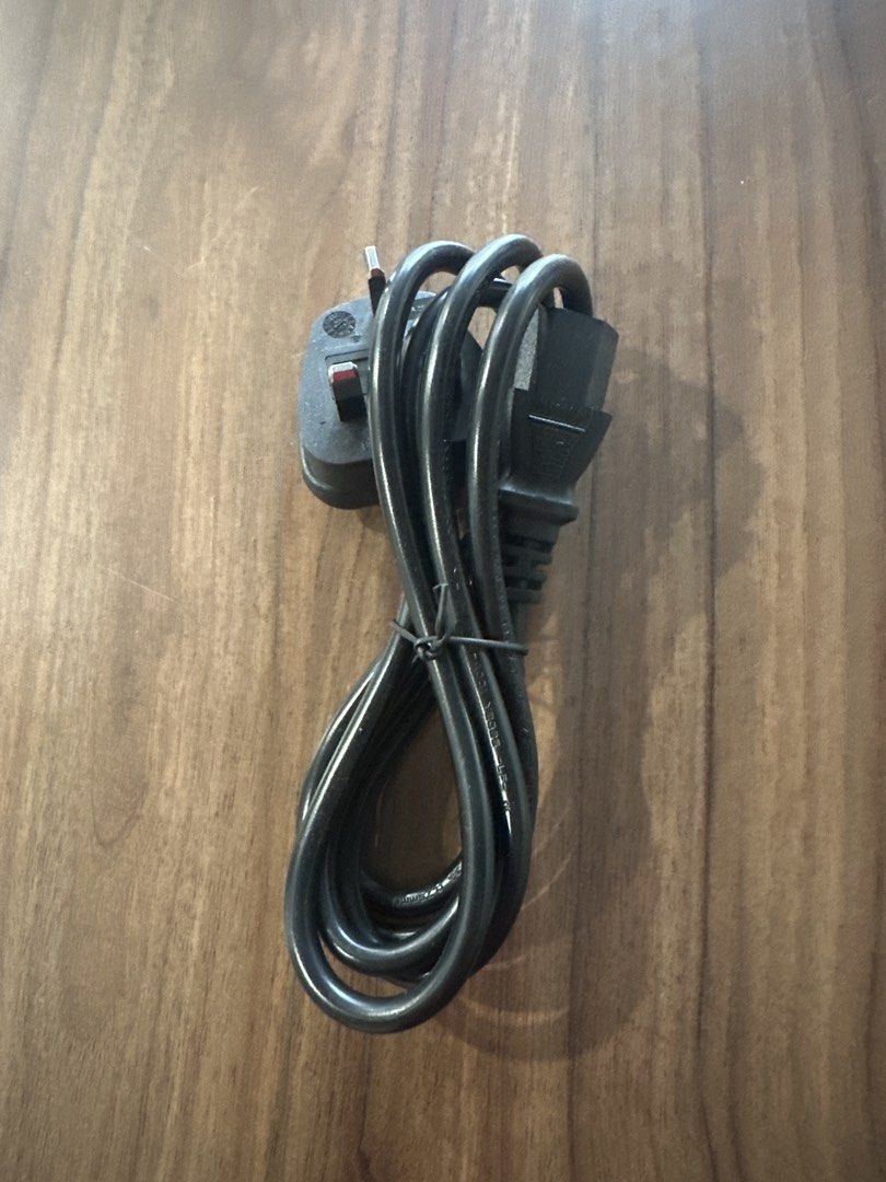 UK 3-Pin Power Cable Cord
