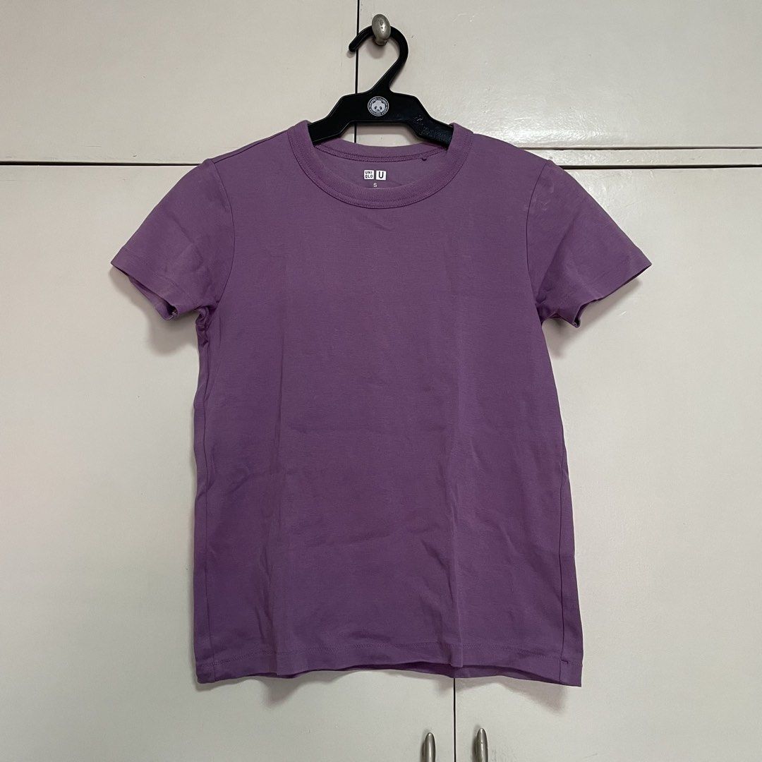 Uniqlo Plain Purple T-Shirt (Category: Shirts) located in Manila. Submitted by stuffbyaly (Listing ID 1441907921, Image 1). Description: Feel free to message if you have any questions or concerns! Please expect replies within 24 hours. Thank you!.