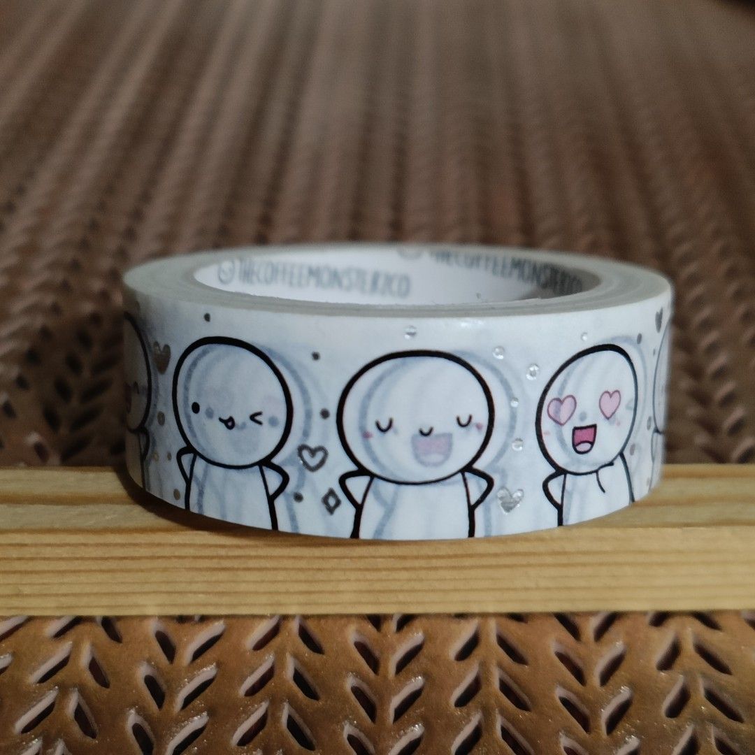 [USED] TheCoffeeMonsterzCo Washi Tape (Category: Craft Supplies & Tools) located in Cainta. Submitted by stationerydestash (Listing ID 1441843706, Image 1). Description: Used around 18-24 inches.