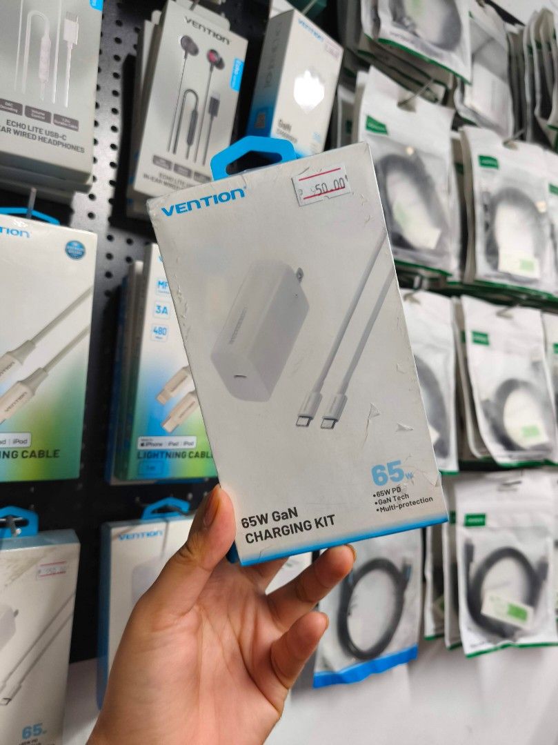 VENTION 65W GAN CHARGING KIT FAST CHARGER (Category: Chargers & Cables) located in Taguig. Submitted by tplink.imackdigitals (Listing ID 1441857605, Image 1). Description: .