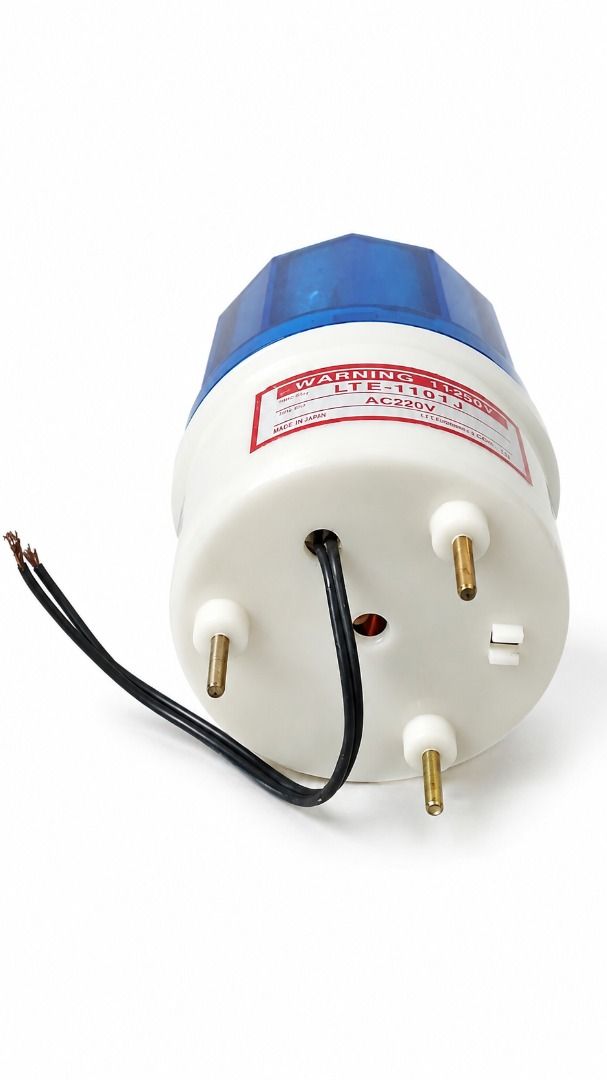 Warning Light Rotary Light Color Blue 220v (Category: Industrial Equipment) located in Manila. Submitted by toplen (Listing ID 1441824902, Image 2). Description: Sound light rotary warning light Vehicle police Mechanical equipment warning light Color: blue Model: LTE-1101J Voltage: AC220V Light: Incandescent light bulbs Light mode: Rotary light Material: poly-carbonate resin Power: 10W Sound level: 90dB Installation: Bolt Bottom Suitable for alar