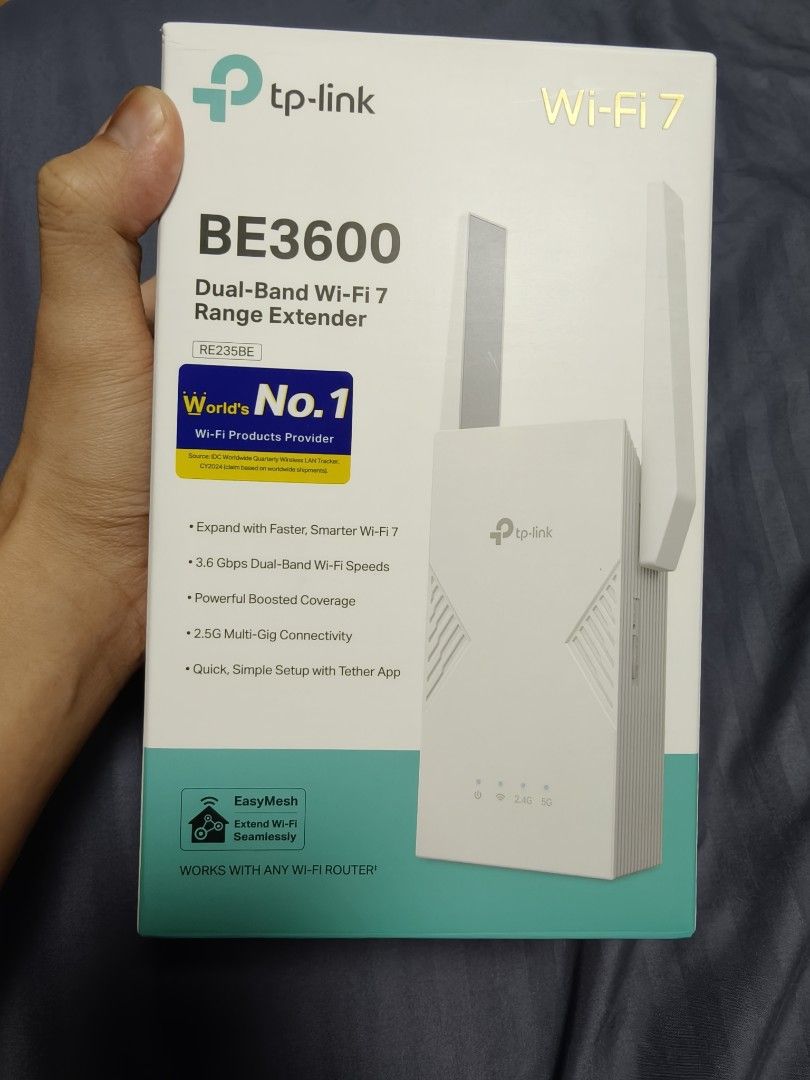 WiFi 7 TP-Link BE3600 Dual - Band Range Extender