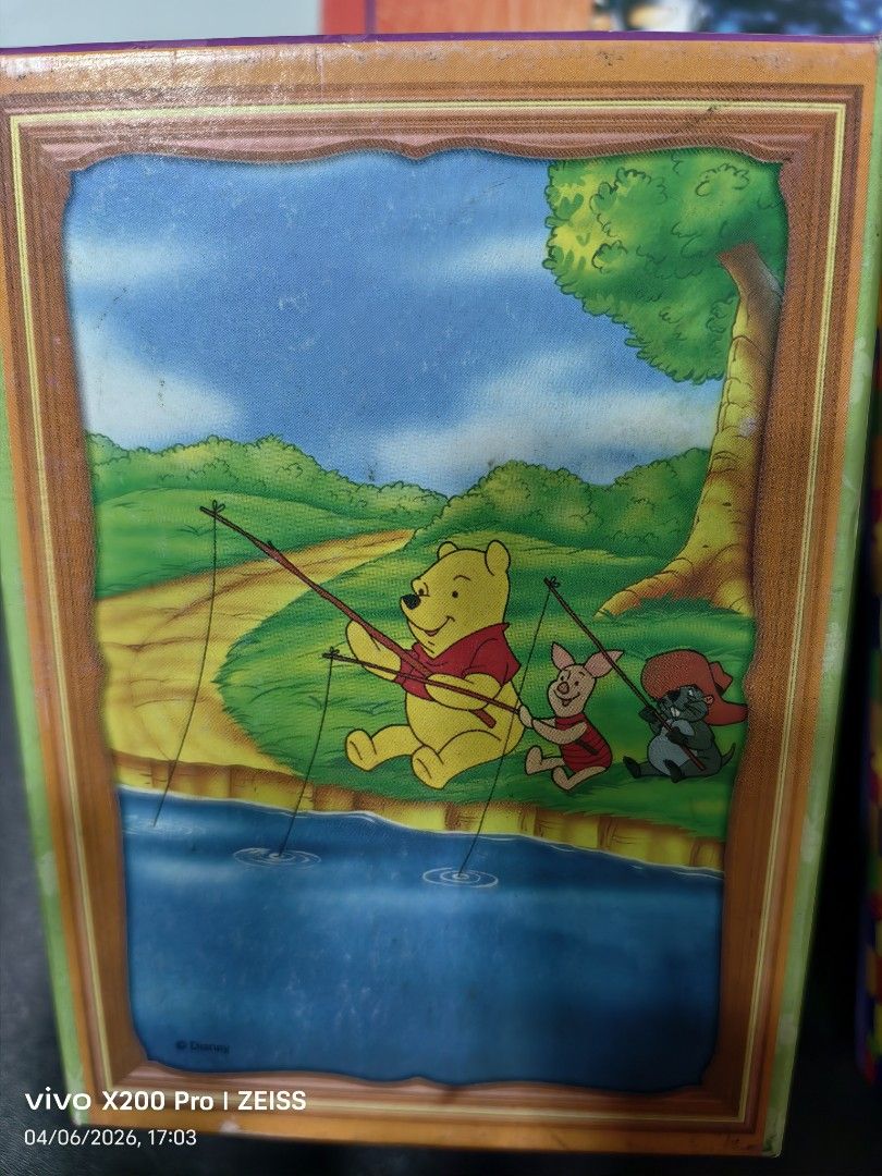 Winnie the Pooh & Ultraman Jigsaw Puzzles (Category: Board Games & Puzzles) located in Singapore. Submitted by flora21 (Listing ID 1441866519, Image 3). Description: - Set of 2 jigsaw puzzles - Features Winnie the Pooh & Friends fishing - Features Ultraman characters - Suitable for kids and adults - Boxes are included - Great for fans of both franchises.