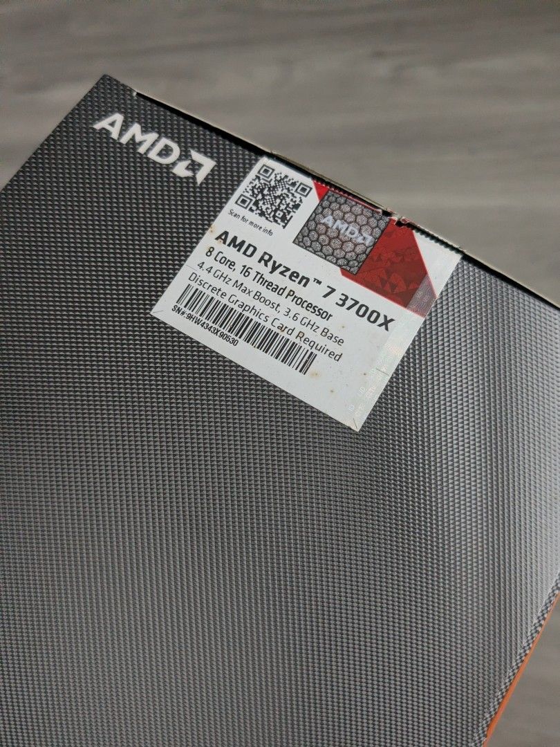 WTS: AMD Ryzen 7 3700X 8-Core Processor Boxset472883737490237440