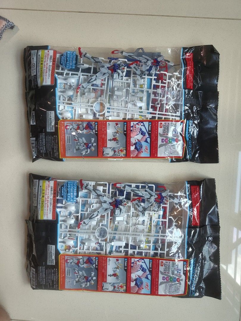 ENTRY GRADE GAT-X105 STRIKE GUNDAM Bandai Gunpla (Category: Gundam Model Kits) located in Singapore. Submitted by hongda87 (Listing ID 1442058152, Image 2). Description: - Selling 1 set of ENTRY GRADE GAT-X105 Strike Gundam model kits. - Light package version. - All parts are factory sealed in original plastic bags. - Ideal for Gundam enthusiasts and model building hobbyists. - Excellent value when purchasing both sets together..