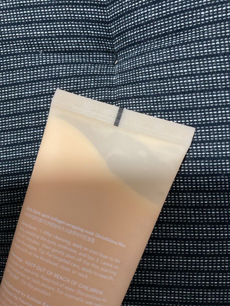 Abib Dark Spot Collagen Wrapping Mask (Category: Face Care) located in Quezon City. Submitted by lightly_loved (Listing ID 1441976996, Image 3). Description: ⏳ Strictly FIRST PAY, FIRST SERVE. No reservations. 📍 RFS: I have so much stuff I need to let go 💬 If you’re skeptical, feel free to check my reviews! 🛍️ Item Condition: • All items are brand new, unless stated otherwise • 100% authentic • Not expired • Please do not ask for receipts — th