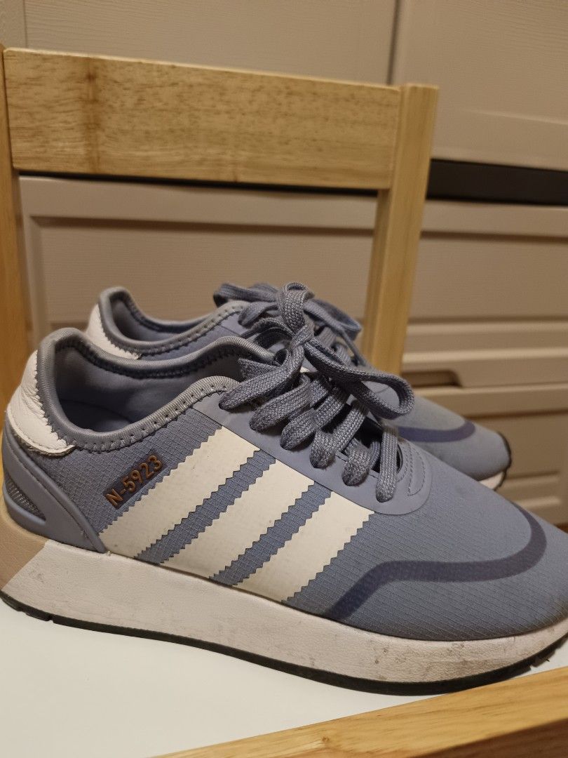 Adidas N-5923 Light Blue Sneakers (Category: Sneakers) located in Quezon City. Submitted by dhl.chx (Listing ID 1442154580, Image 1). Description: - Adidas N-5923 Sneakers - Color: Light Blue - Classic 3-Stripe Design - Made in Vietnam - Size: 6 UK - Ideal for Casual Wear or Running.