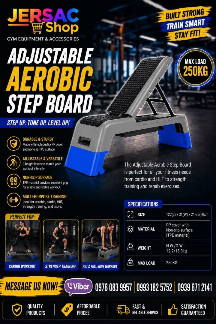 Adjustable Aerobic Stepper (Category: Other Sports Equipment and Supplies) located in Manila. Submitted by simborios022535 (Listing ID 1442039108, Image 1). Description: .