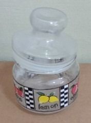 Airtight Glass Jar Assorted Design - 1 set of 6 jars