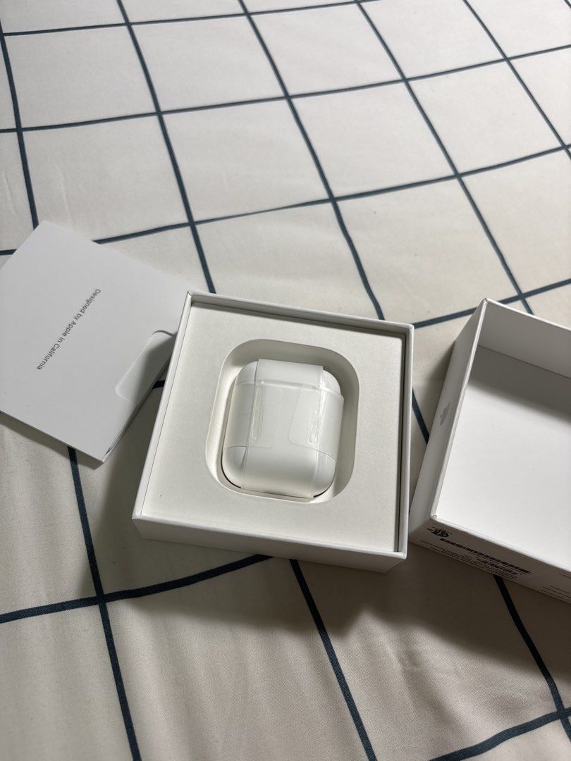 Apple AirPods with Charging Case (2nd Gen) (Category: Earphones) located in Pasig City. Submitted by tkpenrose (Listing ID 1442028648, Image 2). Description: - Apple AirPods (2nd Generation) - Model: MV7N2AM/A - Includes original charging case and charging cable - Compatible with iOS devices, Apple Watch, and Mac - All original packaging intact - Ideal for everyday listening and calls highly negotiable! don’t hesitate to message, pm is the key :)