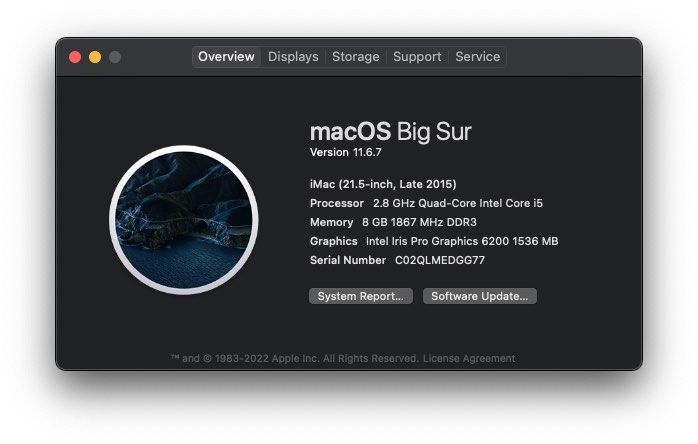 Apple iMac 21.5-inch Late 2015