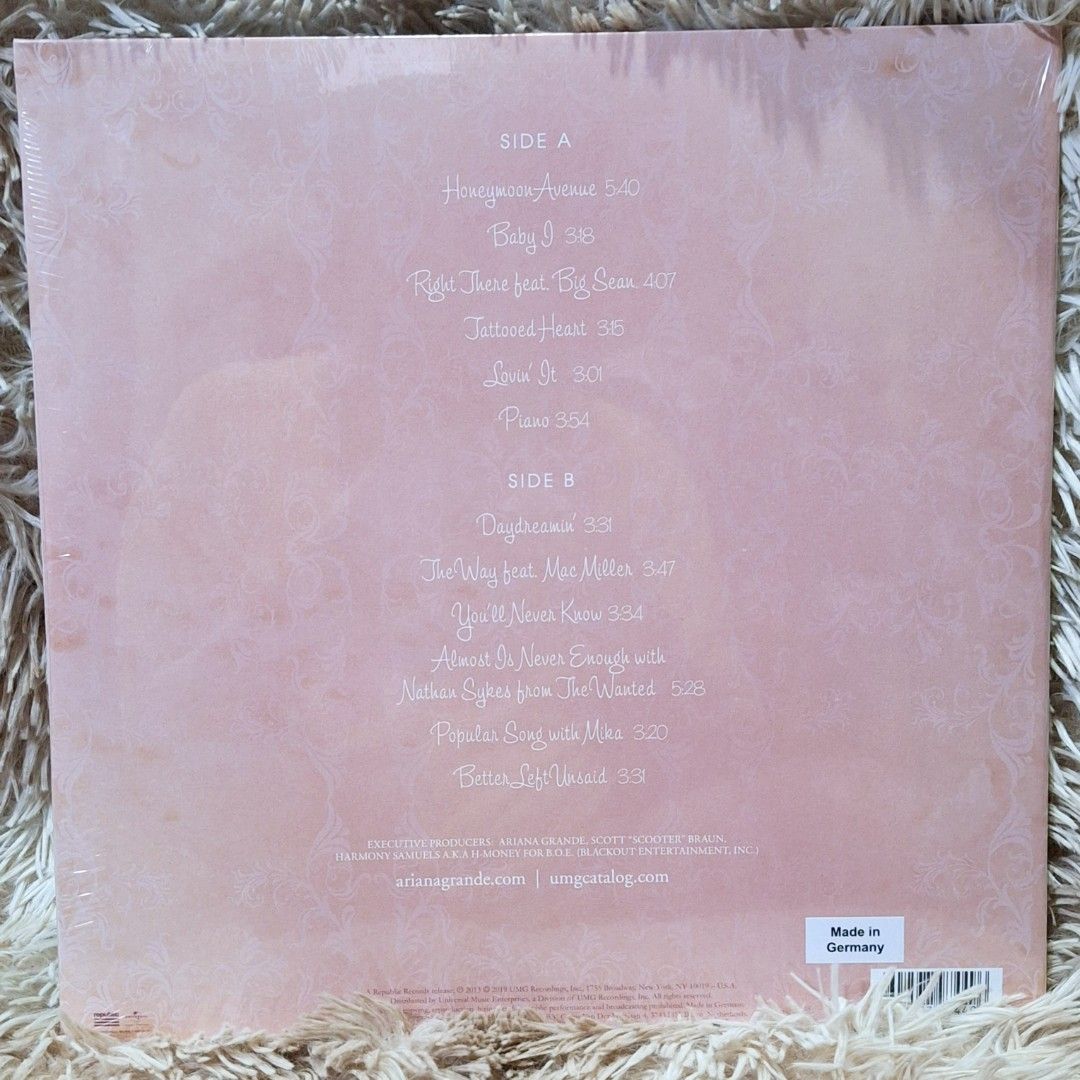 Ariana grande folded vinyl (Category: Vinyls) located in Caloocan City. Submitted by collectionsitems (Listing ID 1442094289, Image 2). Description: NECTION A DISCTION MUSIC AND VIDEO STORE! 👝Posted items are on hand. 💿🎧🎵💽🎷📽🎥 CD'S / DVD's Books & VINYL are all imported made in uk our local opm album and original in mint to nearmint & unsealead sealed brand new 🛒Pls add to cart to check stocks availability. 💵We sell quality products at r