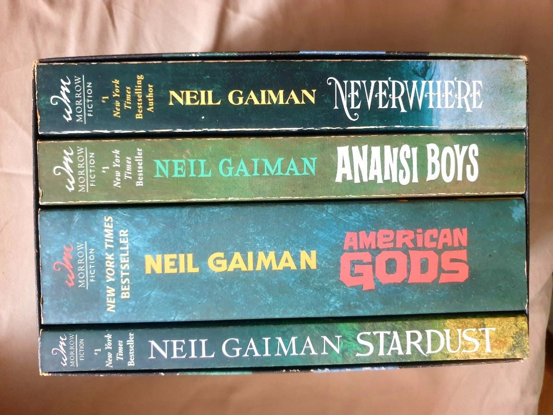 Assorted Books: Fantasy, Fiction, and More (Category: Storybooks) located in Manila. Submitted by copp.elia92 (Listing ID 1442055875, Image 2). Description: Selling a collection of books. Includes Terry Pratchett, Neil Gaiman, Julia Quinn, and more. Great reads for any book lover. Some are part of series. All pictured are included. Grab a bargain! SOLD-------250php Bundle 1 - Romance Novels Bundle Dancing At Midnight - Julia Quinn Mystique - Aman