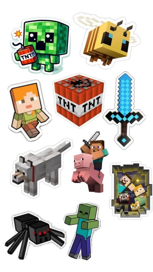 Assorted Gaming and Cartoon Character Stickers (Category: Art & Prints) located in Guagua. Submitted by lavieestviah (Listing ID 1442059249, Image 2). Description: - Awesome stickers for your laptop, phone, or any surface! -printed in 1 whole sticker paper 50php each - Featuring popular gaming characters: Minecraft, PlayStation, Nintendo, Mortal Kombat. - Also includes beloved cartoon characters: Sonic, Mario, Spongebob, and more. - Perfect for p