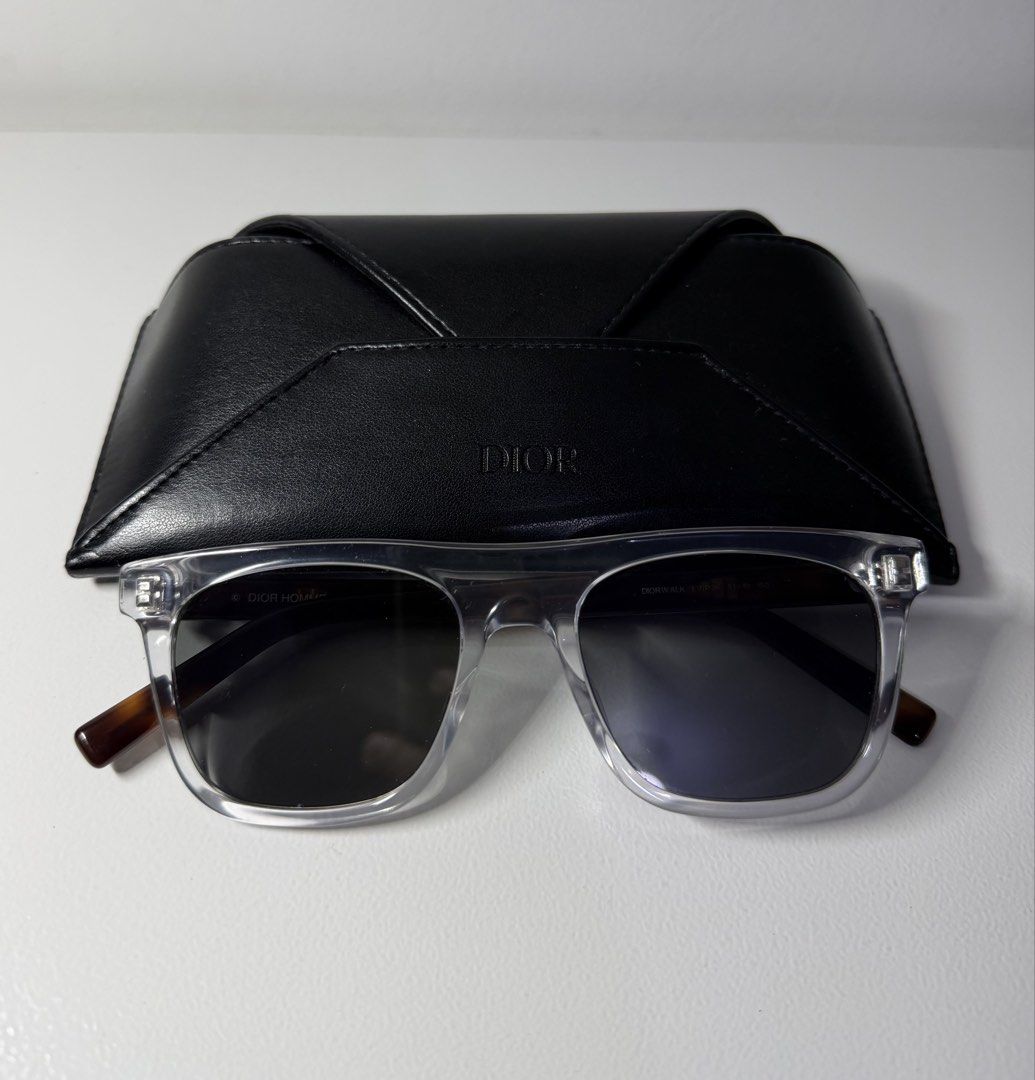 Authentic Dior Homme Diorwalk Sunglasses (Category: Sunglasses & Eyewear) located in Manila. Submitted by importgoodiesph (Listing ID 1442114064, Image 2). Description: Dior Homme Diorwalk Sunglasses - unused condition - unisex - lens: grey - frame: crystal havana - size: 51-19-150 - comes with Dior box, Dior leather case, Dior pouch and Dior cleaning cloth - made in Italy LBC shipping c/o buyer..