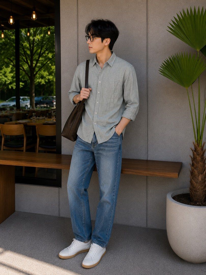 Banana Republic buttondown (Category: Formal Shirts) located in Quezon City. Submitted by jong_17 (Listing ID 1442105716, Image 3). Description: Linen blend shirt Fits small to medium for men, can vecworn overdized by a nedium women.