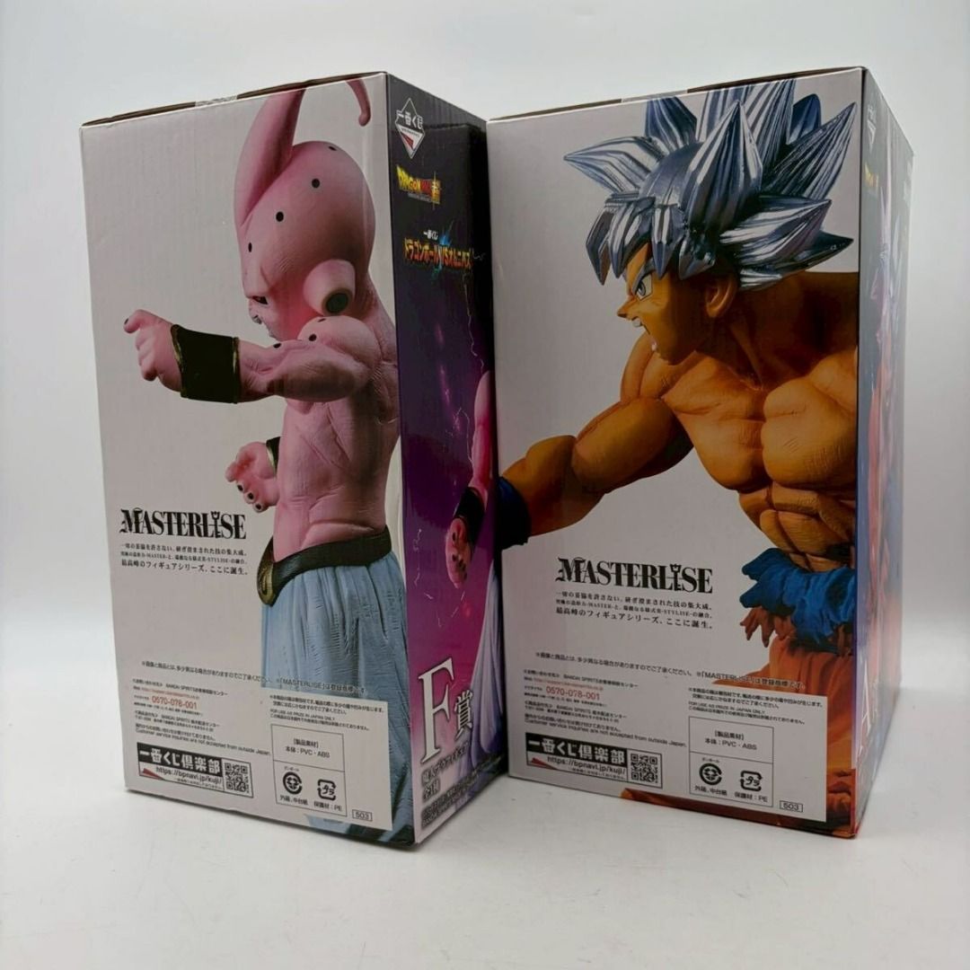 Bandai Ichiban Kuji Dragon Ball VS Omnibus A Prize MASTERLISE Son Goku (Ultra Instinct) F Prize MASTERLISE Majin Buu Figure Dragon Ball (Category: Toys & Collectibles) located in Singapore. Submitted by letao.sg (Listing ID 1442002120, Image 3). Description: 【Product Name】Bandai Ichiban Kuji Dragon Ball VS Omnibus A Prize MASTERLISE Son Goku (Ultra Instinct) F Prize MASTERLISE Majin Buu Figure Dragon Ball 【Condition】 Brand New, Unopened 【Accessor