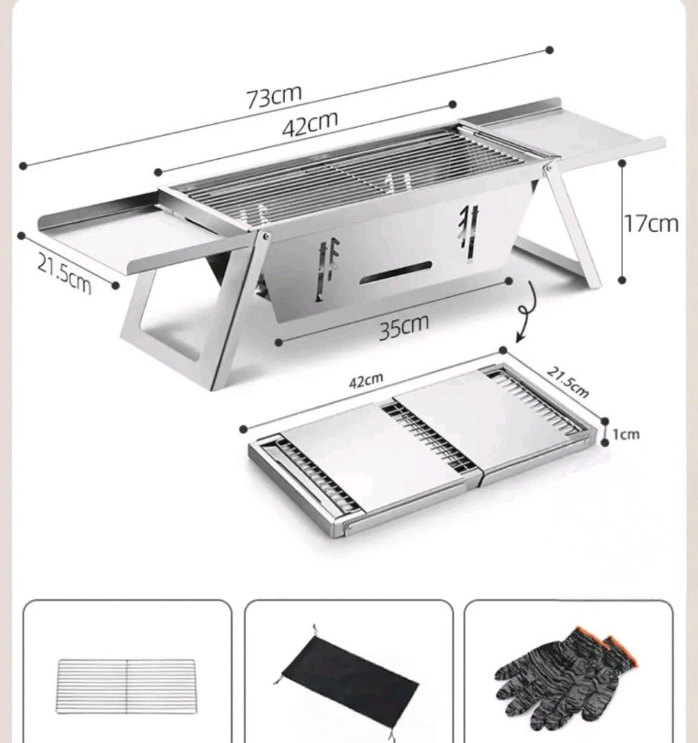 bbq grill stainless (Category: BBQ, Grills & Hotpots) located in Manila. Submitted by asstditems (Listing ID 1441994978, Image 3). Description: same-day delivery via lalamove gcash or cod payment ncr area godbless happy shopping.
