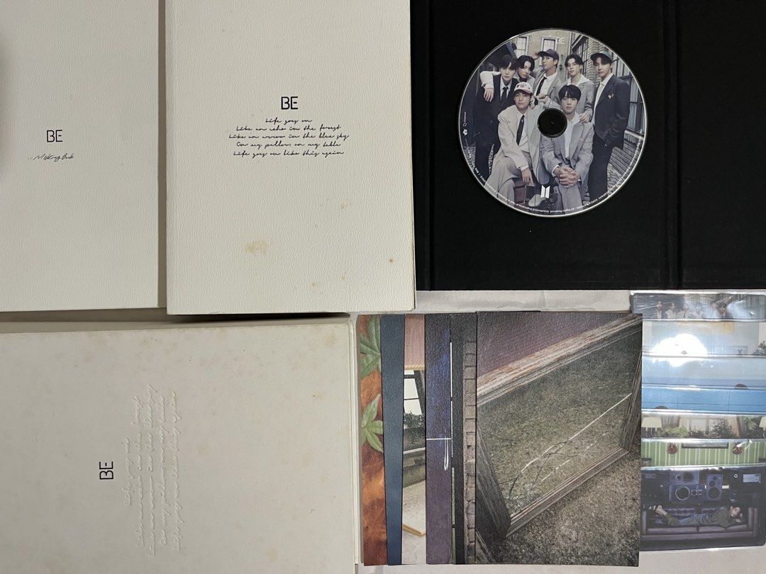 BTS BE Deluxe Unsealed Album (Category: CDs & DVDs) located in Iba. Submitted by xanselldz (Listing ID 1442097744, Image 1). Description: Unsealed BTS BE album (Deluxe Edition) Inclusions: Package (stains and dents) Photo Book (stains and incomplete) Making Book CD Photo Card (6 members only) Photo Frame Postcard Lyric Poster Poster.