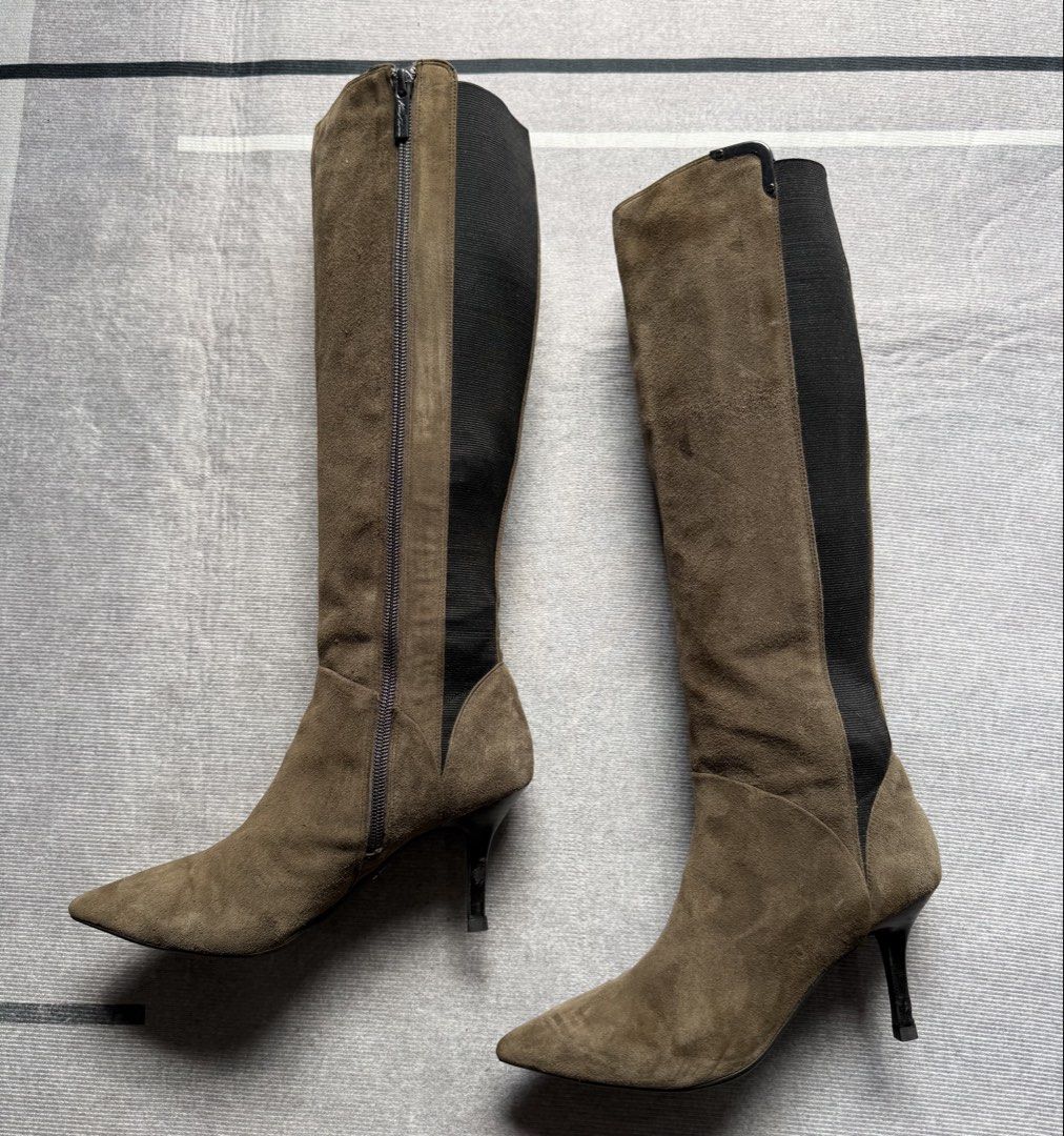 Camel Suede Boots (Category: Heels) located in Baguio. Submitted by puss_n_boots2600 (Listing ID 1442085045, Image 2). Description: Camel Suede Boots In Excellent Condition No Flaws (Needs Cleaning) Eur 37.5.
