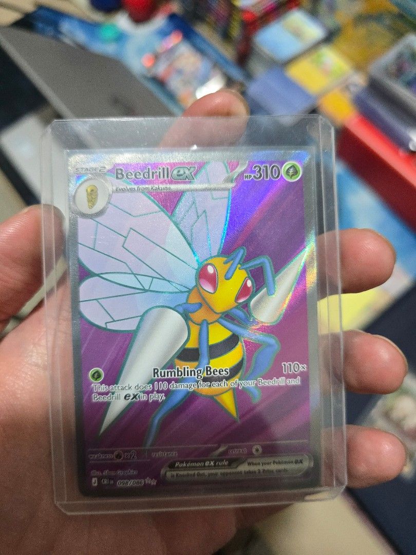 Chaos Rising Beedrill EX - Full Art Ultra Rare, Hobbies & Toys, Toys ...