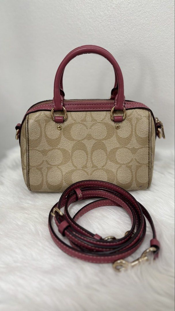 Coach mini rowan (Category: Luxury Bags & Wallets) located in Quezon City. Submitted by aloracollections_ (Listing ID 1442007624, Image 2). Description: fadings hole inside Stain back Check our available items here https://drive.google.com/drive/folders/1Fm-xqjusIe9icyxxRMh7usLeod7pN-fr.