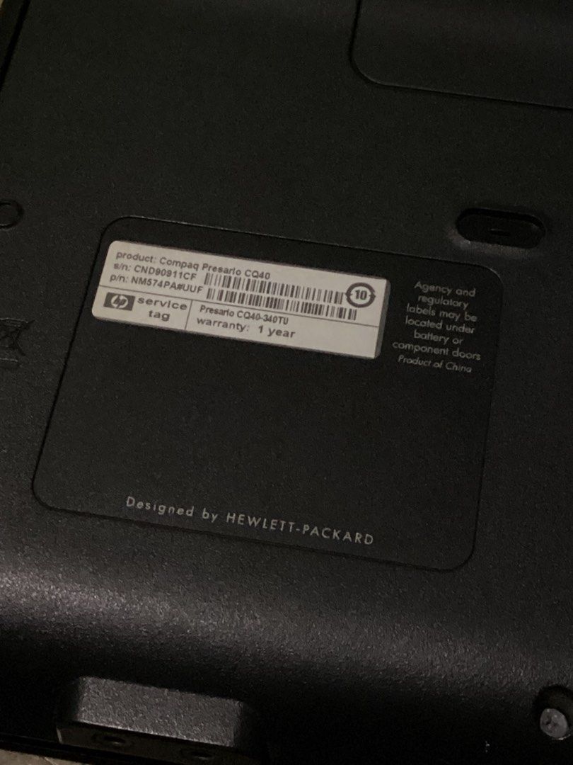 Compaq Presario CQ40 (Vintage) (Category: Laptops & Notebooks) located in Tanza. Submitted by kahit_ano. (Listing ID 1441975913, Image 3). Description: Compaq Presario CQ40 (Vintage) For collection or parts Not working Inclusion: Laptop Case Laptop Charger MOD: J&T MOP: Gcash / Maribank Shipping Location: Tanza, Cavite Shipping fee c/o buyer. Feel free to message for more photos or videos. .