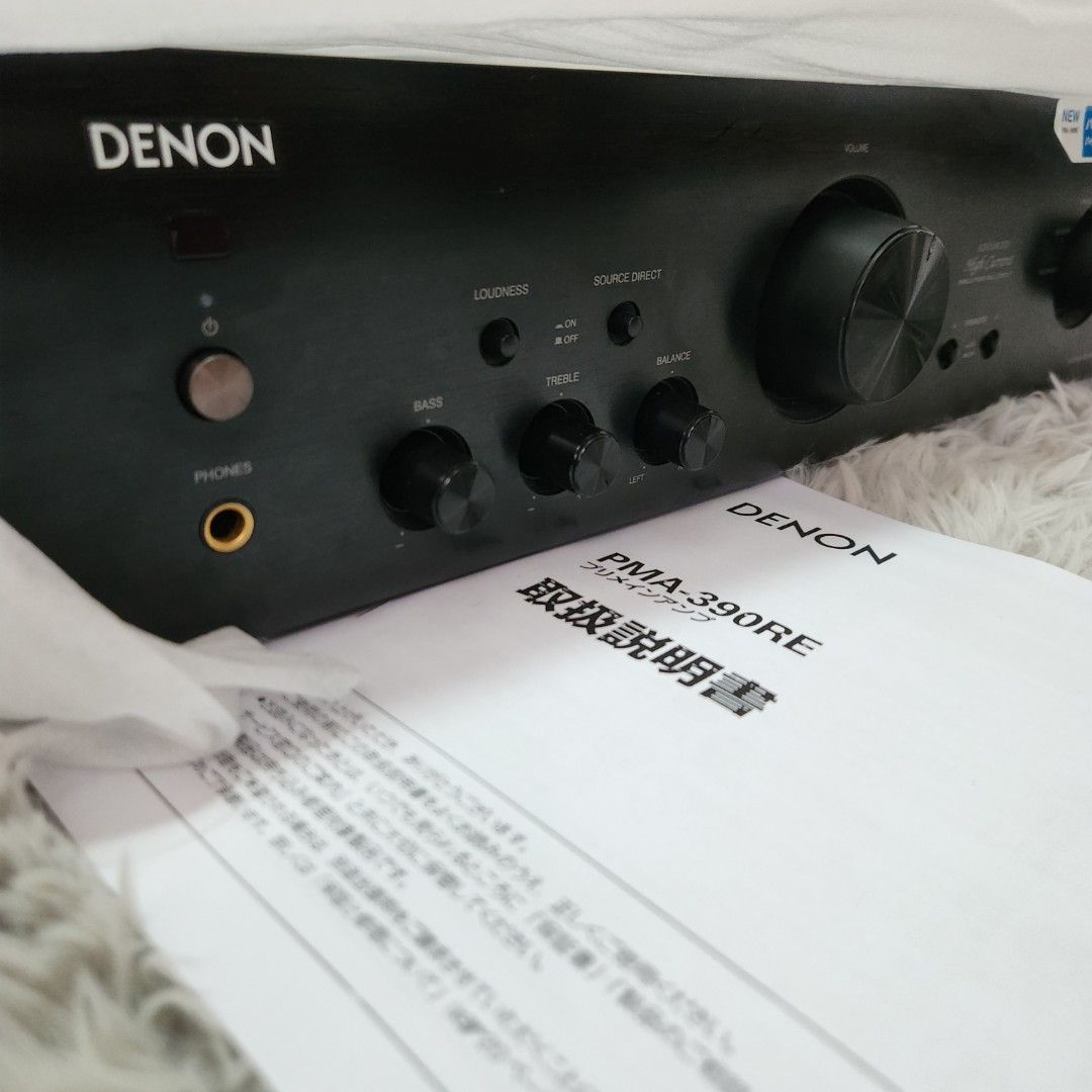 Denon PMA-390RE Integrated Amplifier (Category: Soundbars, Speakers & Amplifiers) located in Manila. Submitted by racz03 (Listing ID 1442018170, Image 2). Description: Another New ARRIVAL Of Denon PMA-390RE Integrated Amplifier Fresh From Japan.... NearMint Condition.. High Quality entry to Mid Level Integrated Amplifier Good For Your Home Sound Audio System Set Up.. Rated Output: 50W + 50W into 8 ohms 100W + 100W into 4 Ohms. Speaker Terminals :