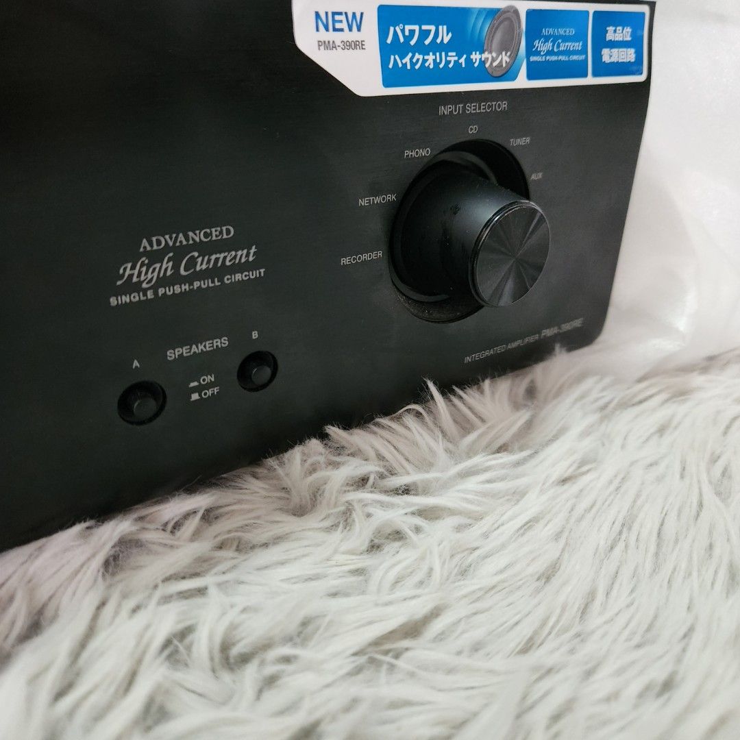 Denon PMA-390RE Integrated Amplifier (Category: Soundbars, Speakers & Amplifiers) located in Manila. Submitted by racz03 (Listing ID 1442018170, Image 3). Description: Another New ARRIVAL Of Denon PMA-390RE Integrated Amplifier Fresh From Japan.... NearMint Condition.. High Quality entry to Mid Level Integrated Amplifier Good For Your Home Sound Audio System Set Up.. Rated Output: 50W + 50W into 8 ohms 100W + 100W into 4 Ohms. Speaker Terminals :