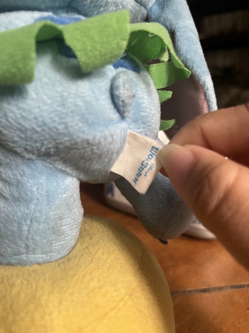 Disney Lilo & Stitch Plush Toy with Tag (Category: Plushies & Soft Toys) located in Paranaque City. Submitted by tinnd (Listing ID 1442154372, Image 3). Description: Selling my Disney Stitch Collection 9.5 inches With Tag and paper tag With sound nego for sure buyer issue Hindi na siya nasayaw for display nalang siya .