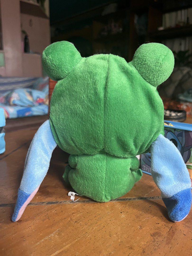 Disney Stitch Frog Costume Plush Toy (Category: Plushies & Soft Toys) located in Paranaque City. Submitted by tinnd (Listing ID 1442154813, Image 2). Description: Prelove collect 5 inches with seam tag no issue .