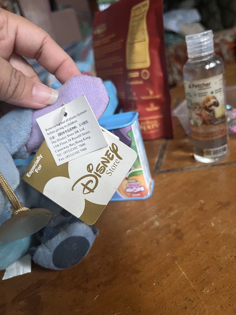 Disney Store Stitch Plush Toy (Category: Plushies & Soft Toys) located in Paranaque City. Submitted by tinnd (Listing ID 1442155407, Image 2). Description: Prelove ( Personal collection) 6 inches with seam and paper tag need wash .