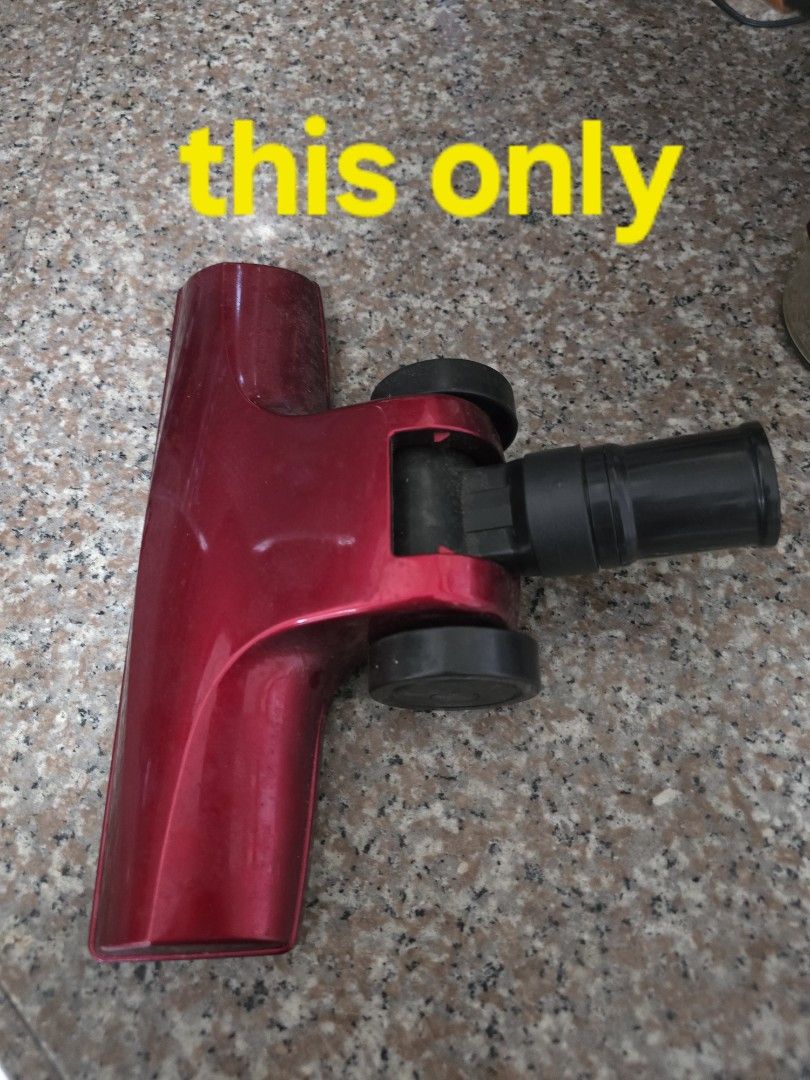 JML Vacuum Cleaner Head Attachment (Category: Vacuum Cleaner & Housekeeping) located in Caloocan City. Submitted by mluck (Listing ID 1442062018, Image 1). Description: - Genuine JML vacuum cleaner main brush head attachment - Color: Red - Connects directly to the vacuum wand - Designed for cordless JML models (please verify compatibility).