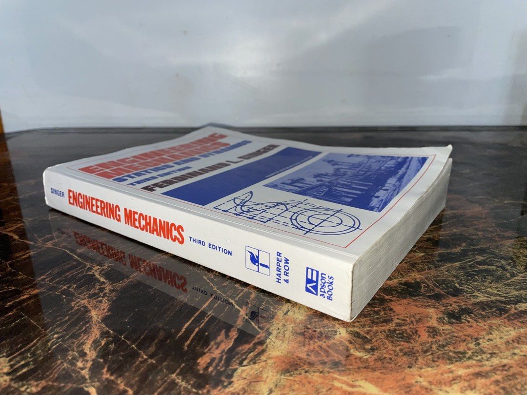 Engineering Mechanics 3rd Edition (Category: Textbooks) located in Pozorrubio. Submitted by mchnclngr (Listing ID 1442062635, Image 2). Description: FOR SALE! ENGINEERING MECHANICS 3rd EDITION by Singer For only 120 pesos you can get these book. Mode of Payment: Gcash or Gotyme Mode of Delivery: JNT/LBC/Victory Drop&Go.