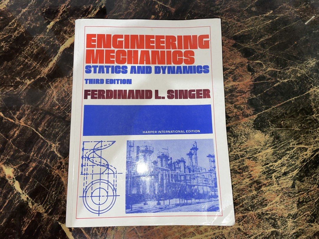 Engineering Mechanics 3rd Edition (Category: Textbooks) located in Pozorrubio. Submitted by mchnclngr (Listing ID 1442062635, Image 1). Description: FOR SALE! ENGINEERING MECHANICS 3rd EDITION by Singer For only 120 pesos you can get these book. Mode of Payment: Gcash or Gotyme Mode of Delivery: JNT/LBC/Victory Drop&Go.