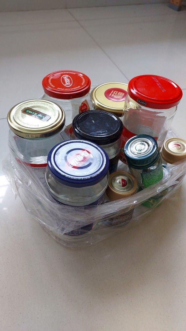 *FREE* Assorted Glass Jars with Lids for Storage or Crafts
