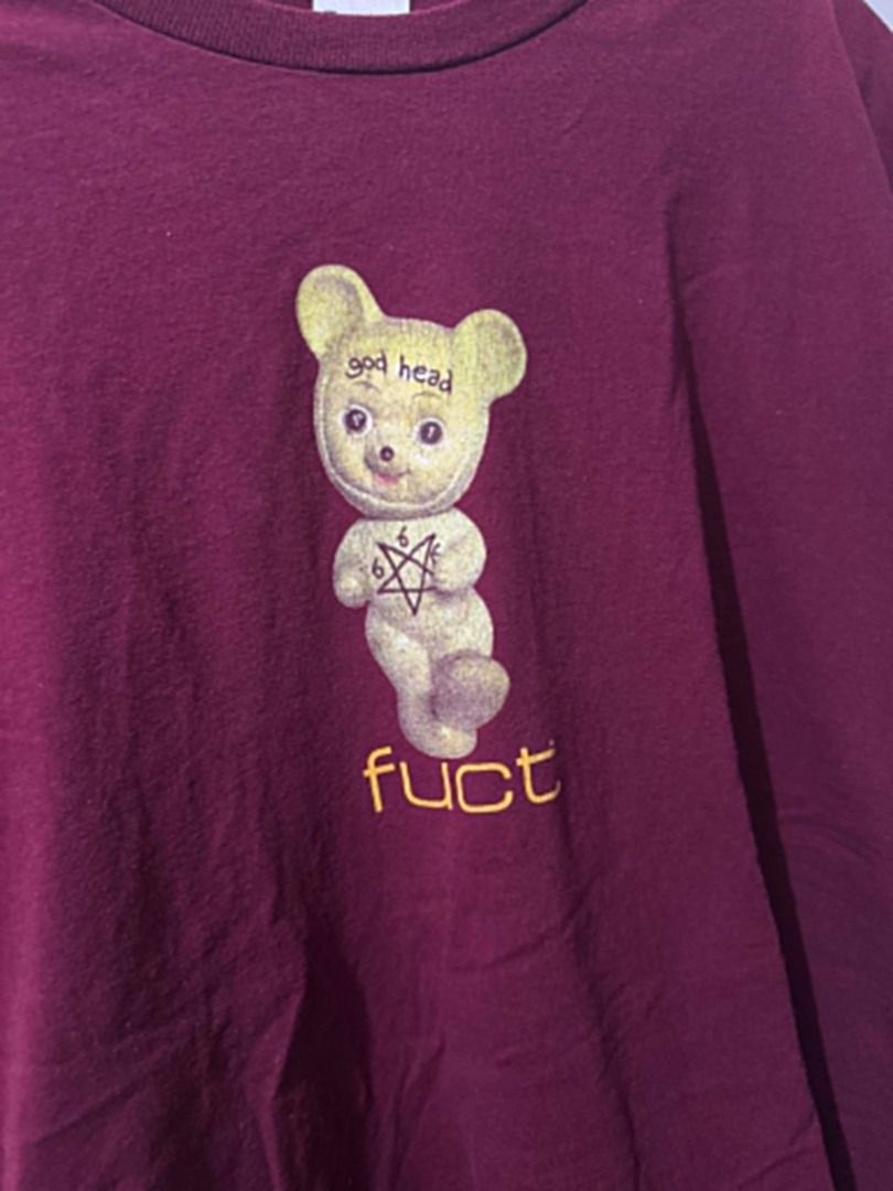 FUCT "God Head" T-Shirt (Category: Tshirts & Polo Shirts ) located in Manila. Submitted by kim.mercader (Listing ID 1442123561, Image 2). Description: FUCT "God Head" T-shirt - Color maroon - Size: Medium 20 x 28 #FTP #FUCT #G59.
