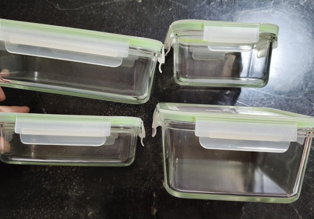 Glass Food Storage Containers with Lids (Read listing & reply accordingly)
