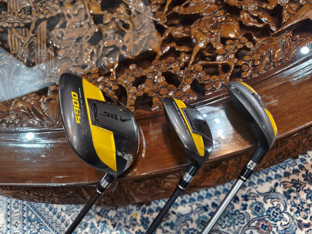 GOLF NIKE SQ (Category: Golf) located in Paranaque City. Submitted by chips24 (Listing ID 1442039315, Image 2). Description: For Sale Nike SQ 1)Nike SQ Sumo 2. 8.5° S flex "Top 3 loudest driver " 2) Nike SQ 5 wood 19° S flex 3) Nike SQ 4 Hybrid 24° S flex Take all for only 11.8k pick up Bf Paranaque free shipping within MM.