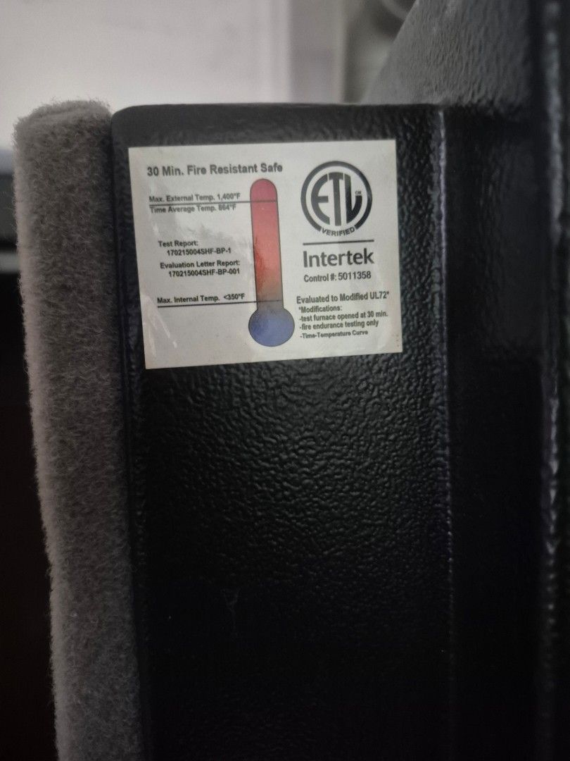 Honeywell 3014D Fire Resistant Executive Gun Safe (Category: Safe) located in Taguig. Submitted by firesale123 (Listing ID 1442026310, Image 3). Description: - Honeywell safe - 30-minute fire resistance rating - Approximately 63 inches tall and 16 inches wide - Empty interior, ready for your valuables - Ideal for home or office security - Sold as is.